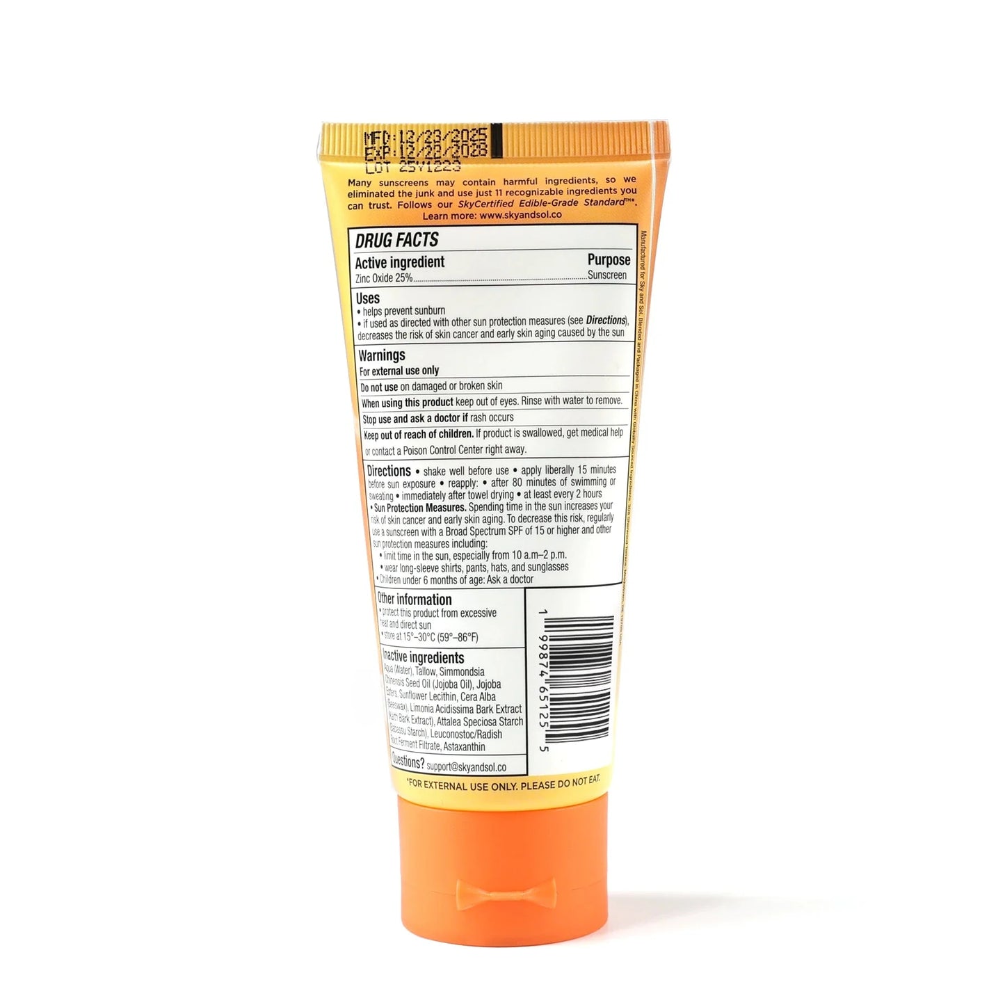 Sky and Sol Sports Sunscreen